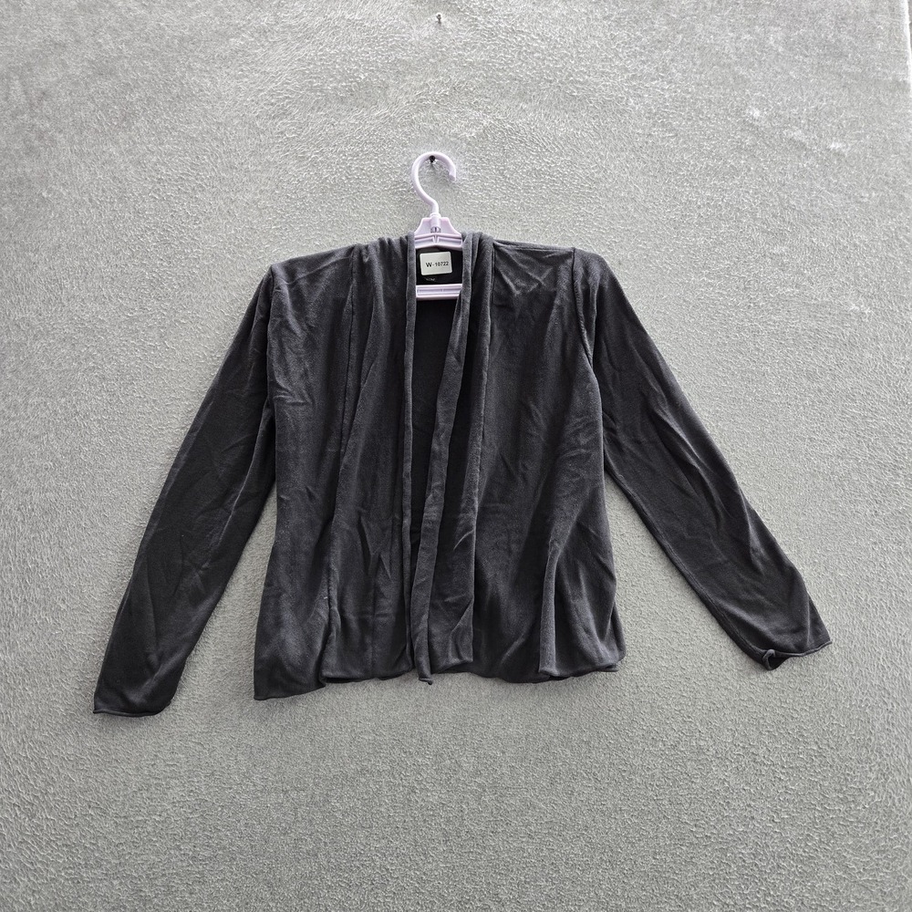 Eileen Fisher Women Sweater XS Gray Silk Viscose Cardigan Long Sleeve